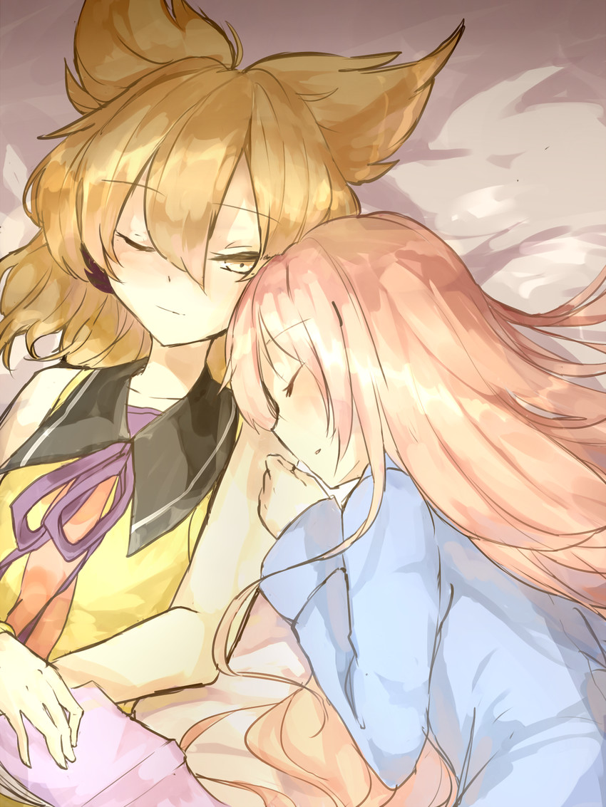 toyosatomimi no miko and hata no kokoro (touhou) drawn by huang_li_ling