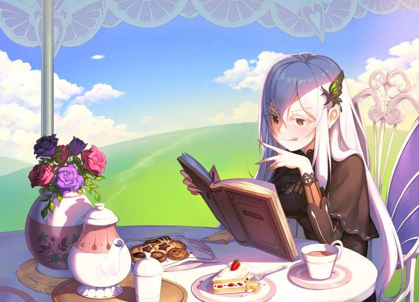 echidna (re:zero kara hajimeru isekai seikatsu) drawn by bara_(totocos)
