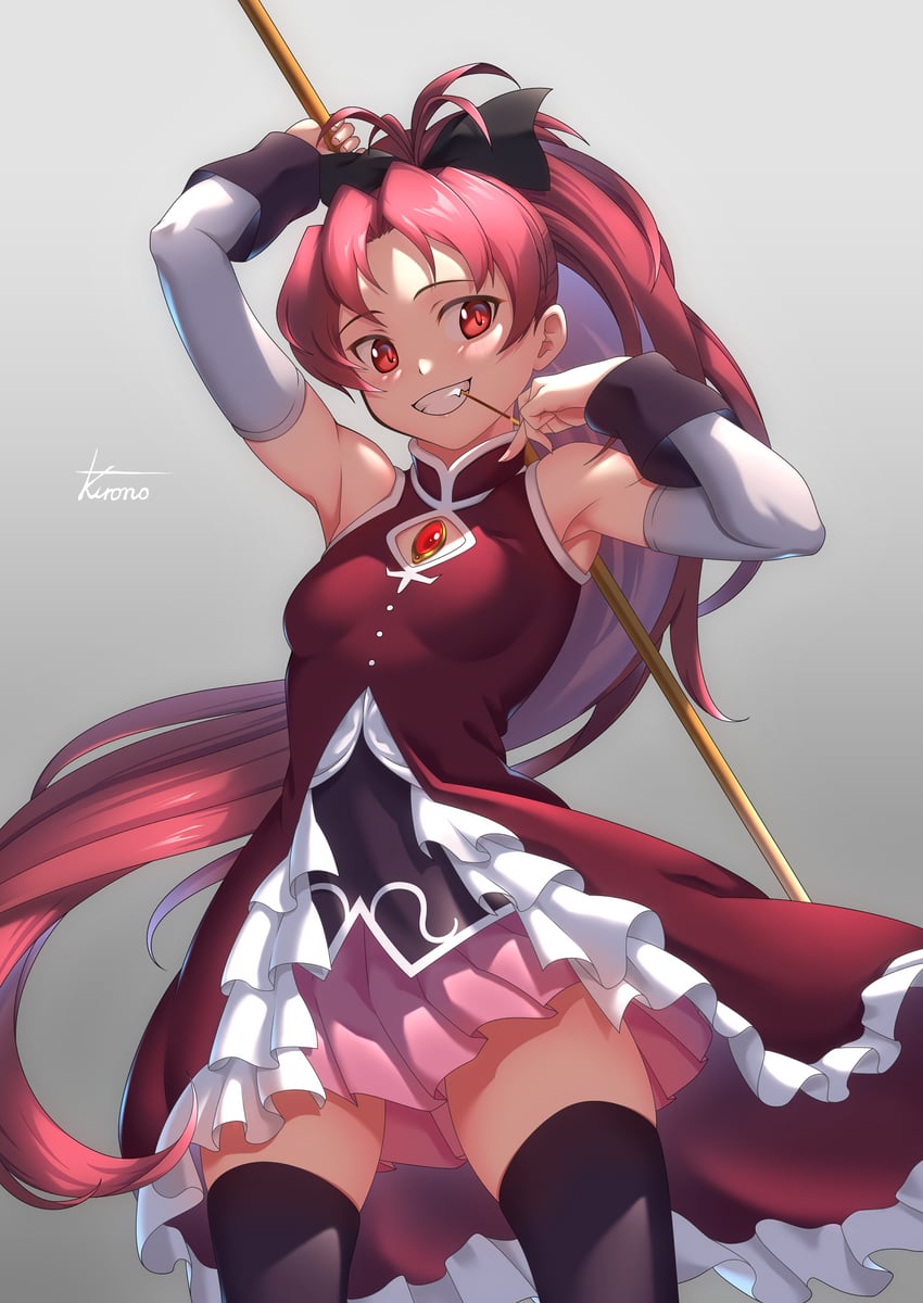 sakura kyoko (mahou shoujo madoka magica) drawn by kurono_(pixiv_97973531)