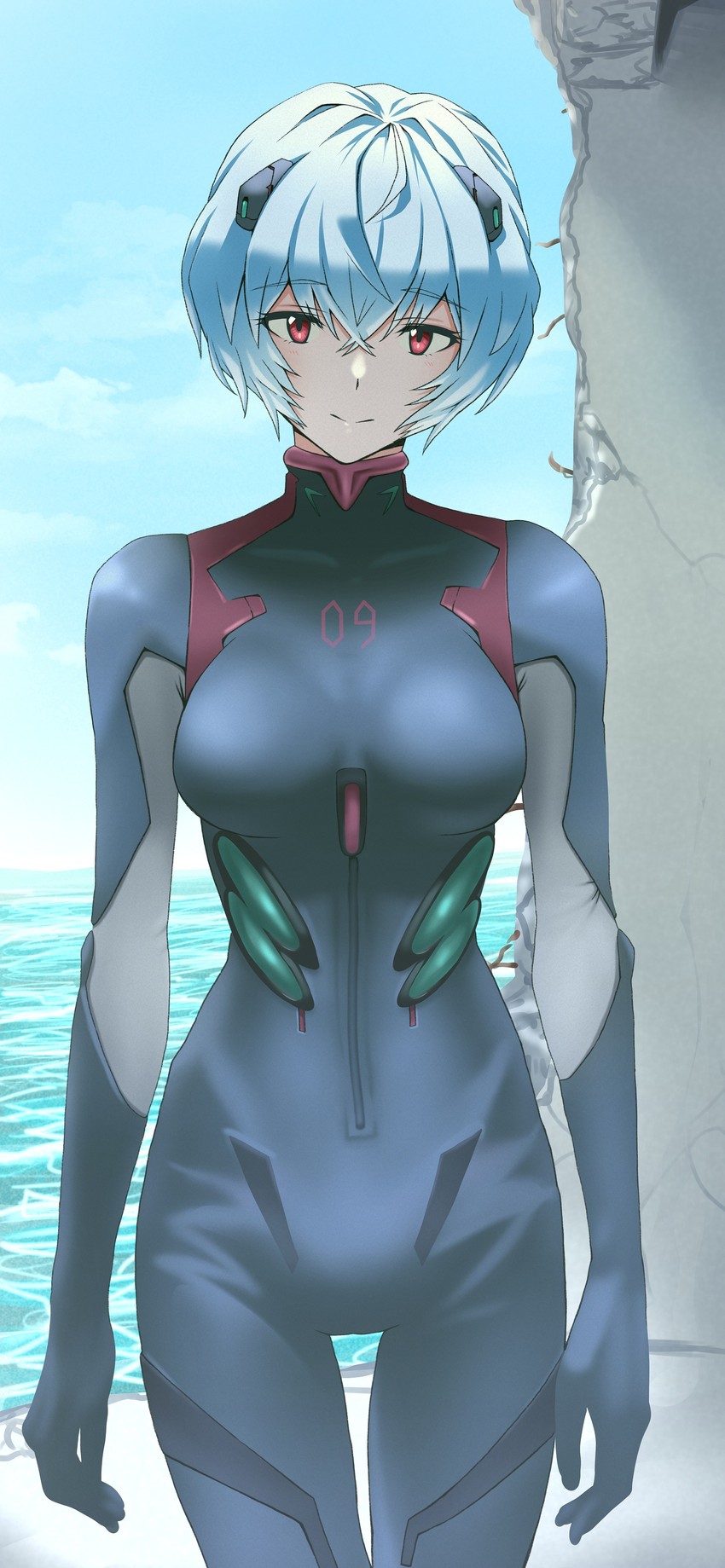 ayanami rei (neon genesis evangelion and 2 more) drawn by nabe_puyo