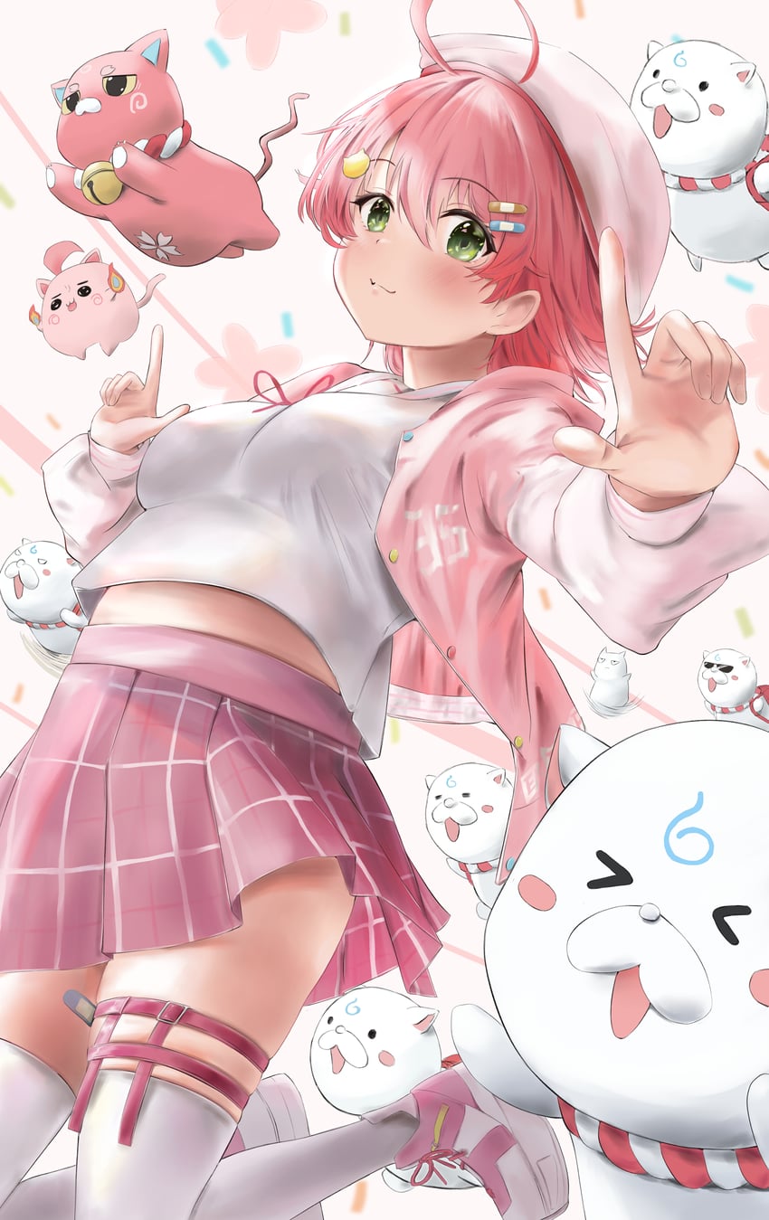 sakura miko, 35p, kintoki, maguchi, and jitochi (hololive) drawn by mochiki_927