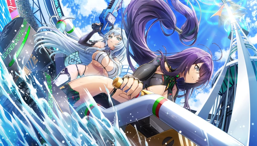 kan'u unchou and chouun shiryuu (ikkitousen and 1 more) drawn by ootomo_takuji