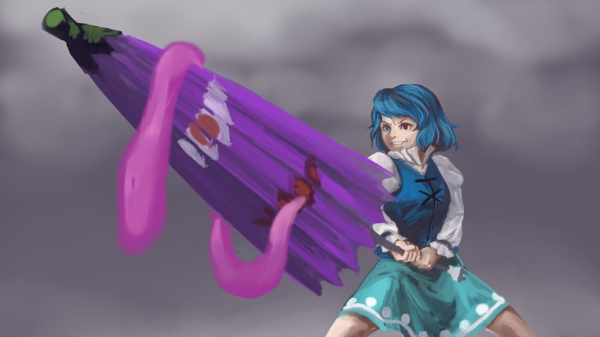 tatara kogasa (touhou) drawn by kawahagi_modoki