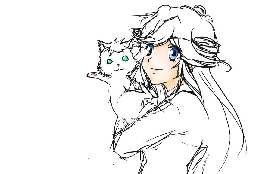 cleo everlastin and leki (majutsushi orphen) drawn by mendokusai