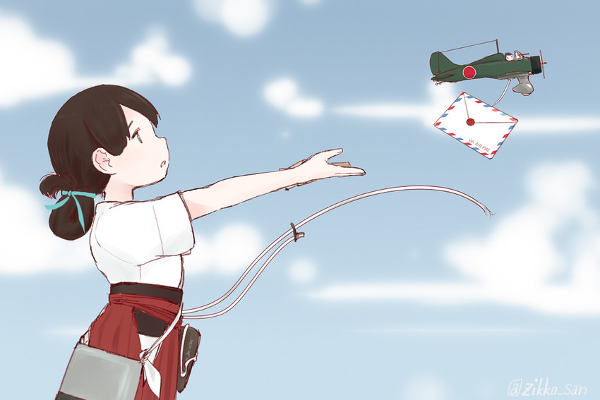 fairy, kasuga maru, and taiyou (kantai collection) drawn by jikkou-san_(zikko_san)