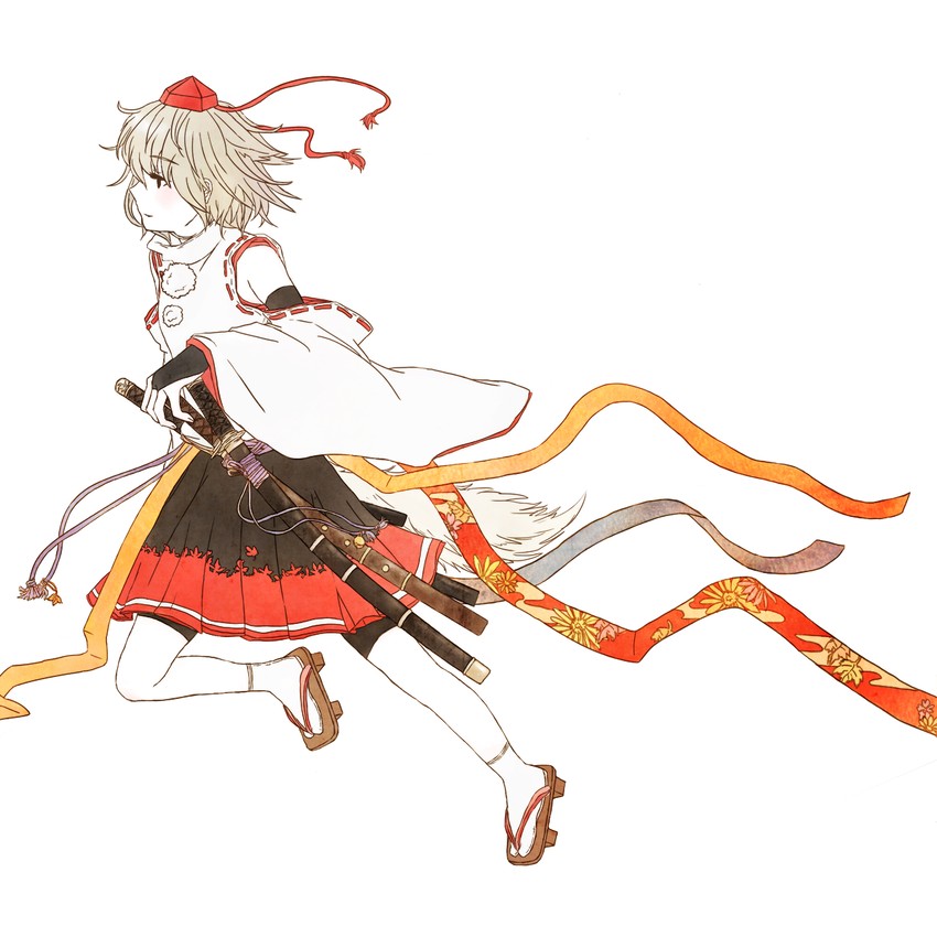 inubashiri momiji (touhou and 1 more) drawn by kikurina
