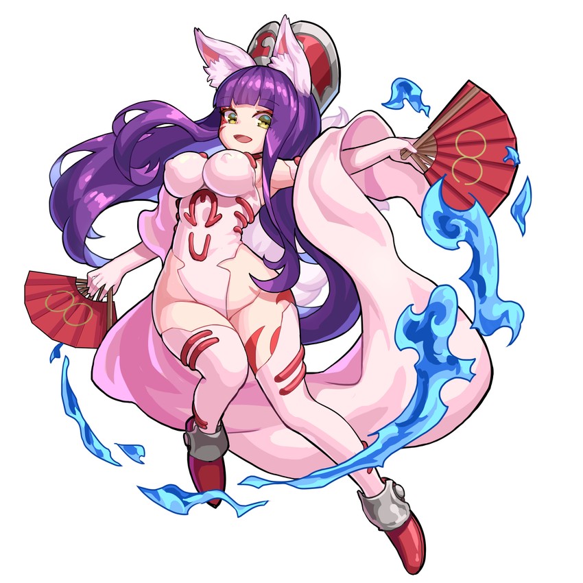 so dakki and daji (monster strike and 1 more) drawn by hei_niao