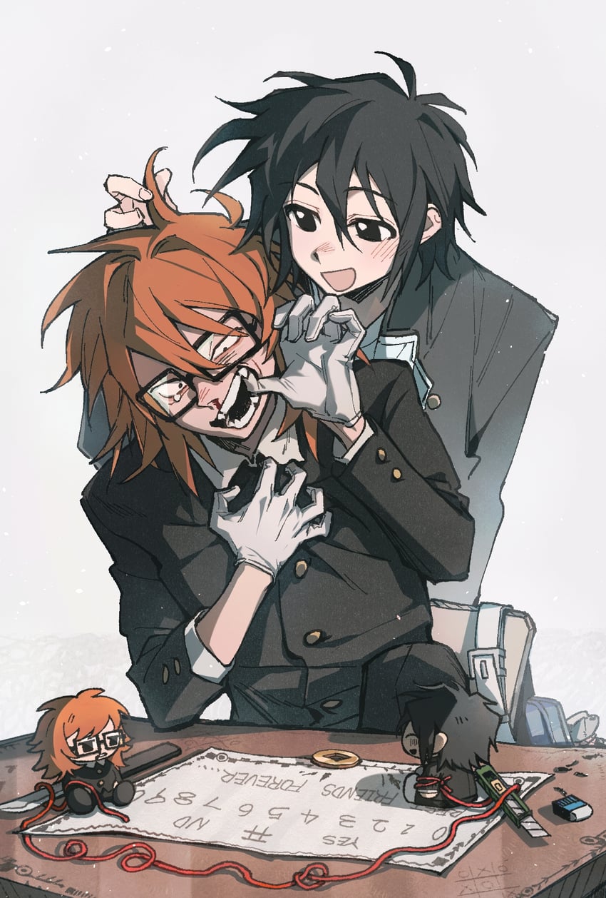randal ivory and tsukada satoru (randal's friends) drawn by heizuo955