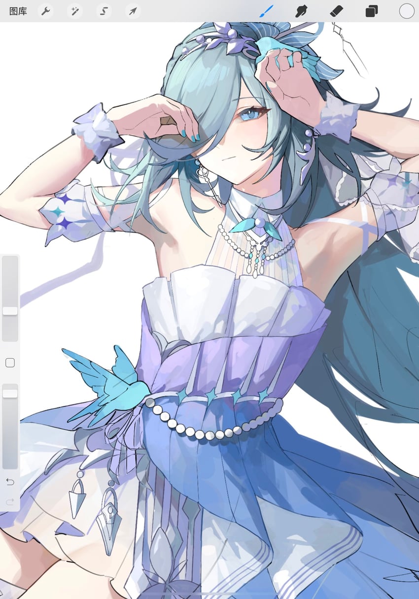 fu hua (honkai and 1 more) drawn by tutou_jiang