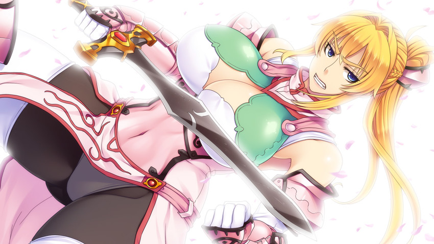 henrietta knight (buta no gotoki sanzoku ni torawarete shojo wo ubawareru kyonyuu himekishi & onna sensh) drawn by denki_showgun