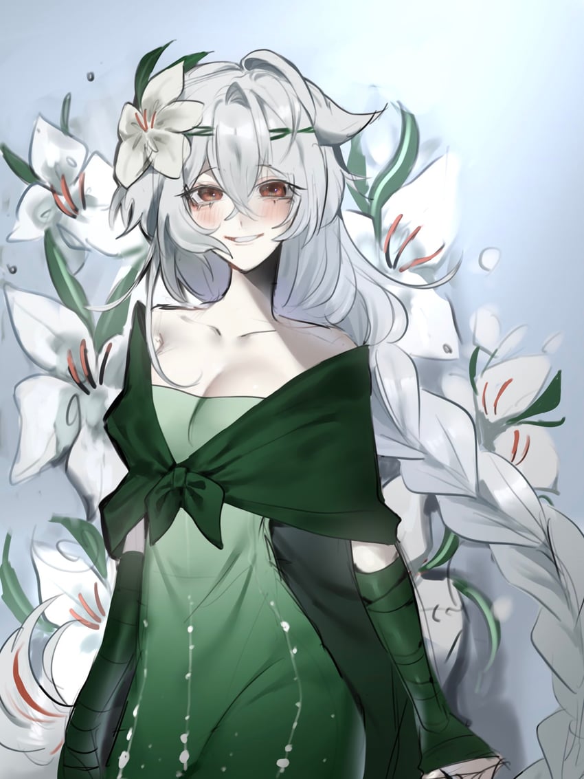 white lily cookie (cookie run and 1 more) drawn by nova_1810