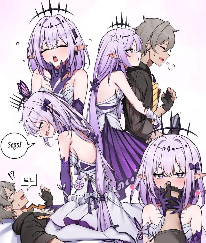 trailblazer, caelus, and castorice (honkai and 1 more) drawn by gekhuay