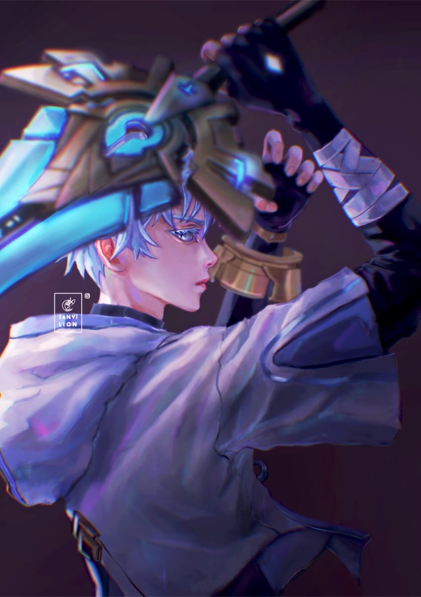 chongyun (genshin impact) drawn by janvilion
