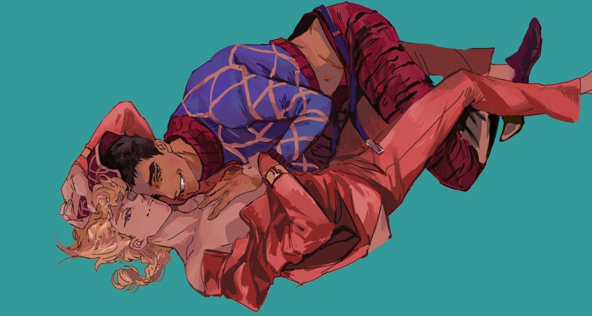 giorno giovanna and guido mista (jojo no kimyou na bouken and 1 more) drawn by beet_(vhvt5535)