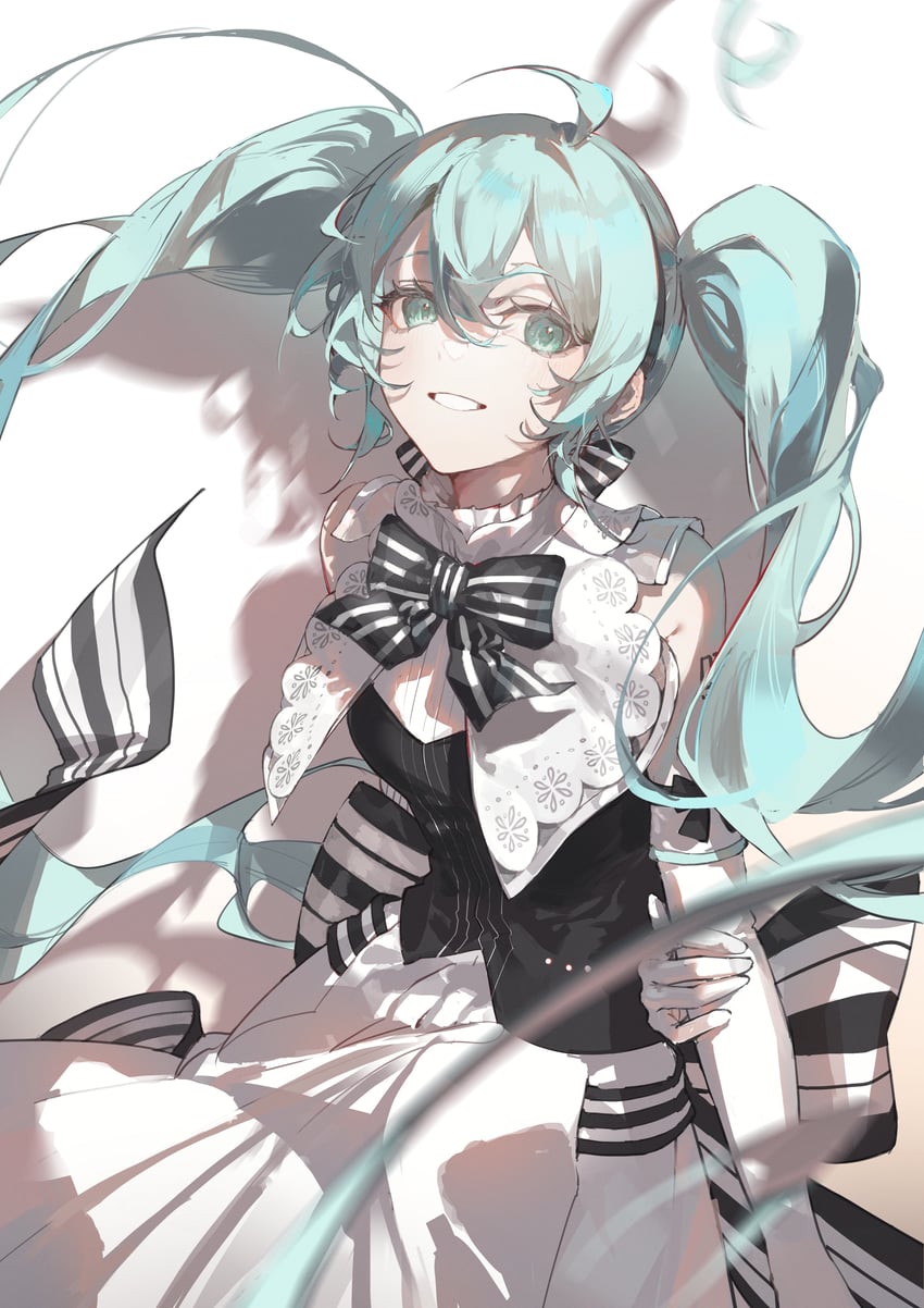 hatsune miku (vocaloid and 1 more) drawn by kingcraft_kingu
