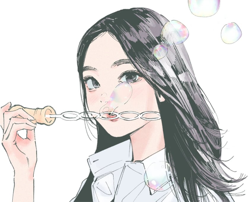 haerin (real life and 1 more) drawn by polo_tokki