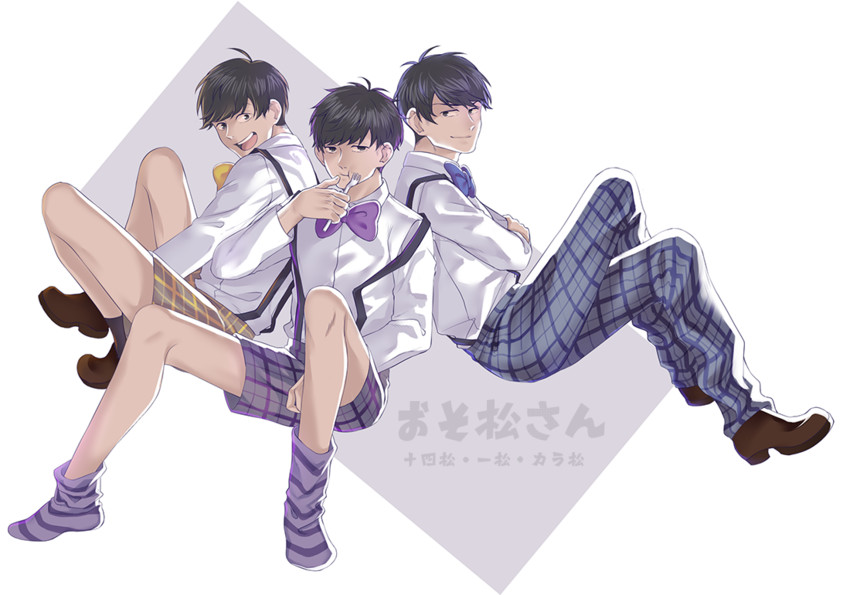 matsuno karamatsu, matsuno ichimatsu, and matsuno jyushimatsu (osomatsu and 1 more) drawn by karasu_(krvenry)
