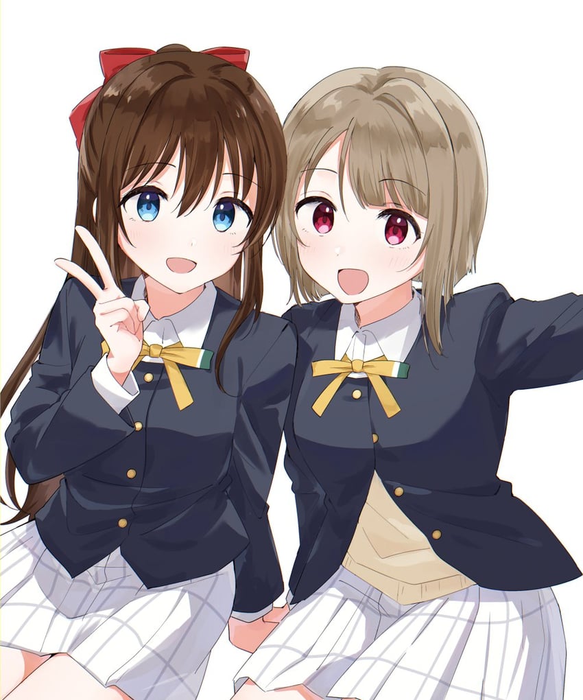 osaka shizuku and nakasu kasumi (love live! and 1 more) drawn by watanabe_nako