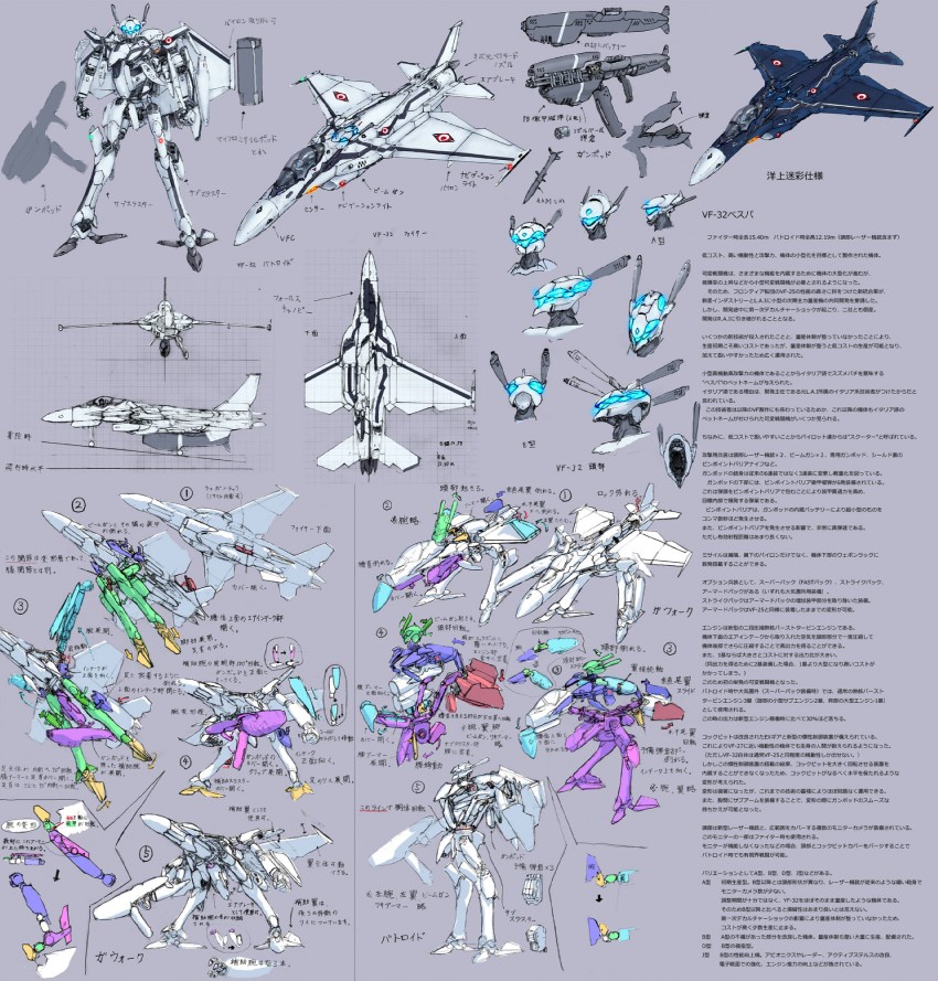 vf-32 (original and 2 more) drawn by yutori_(clockwork_chicken)
