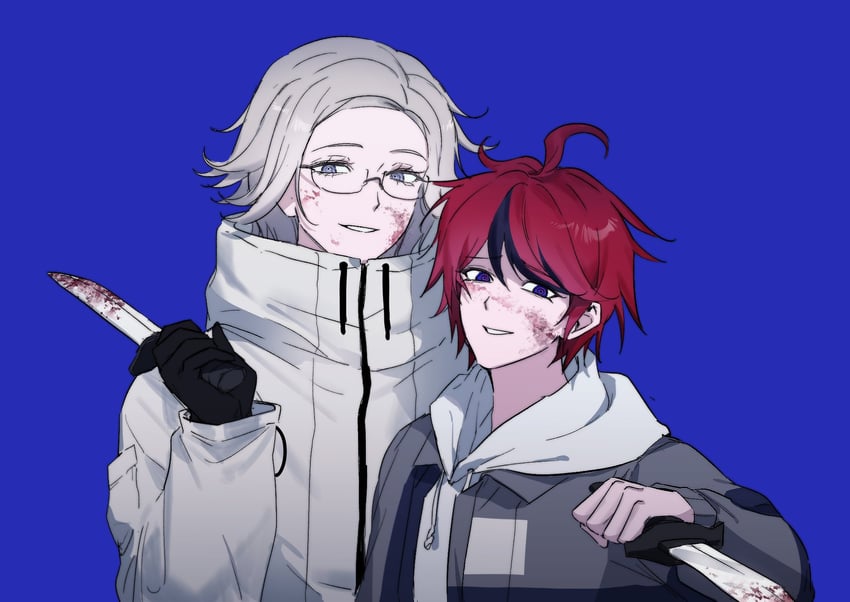 aotsuki eito and sumino takumi (the hundred line -last defense academy-) drawn by bog_i66820