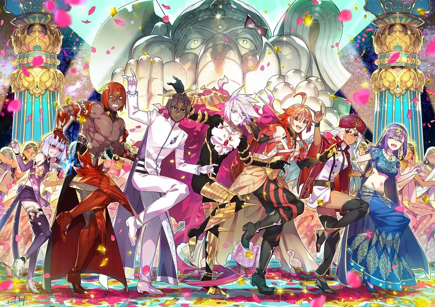 kama, karna, arjuna, ashwatthama, parvati, and 3 more (fate and 1 more) drawn by redrop