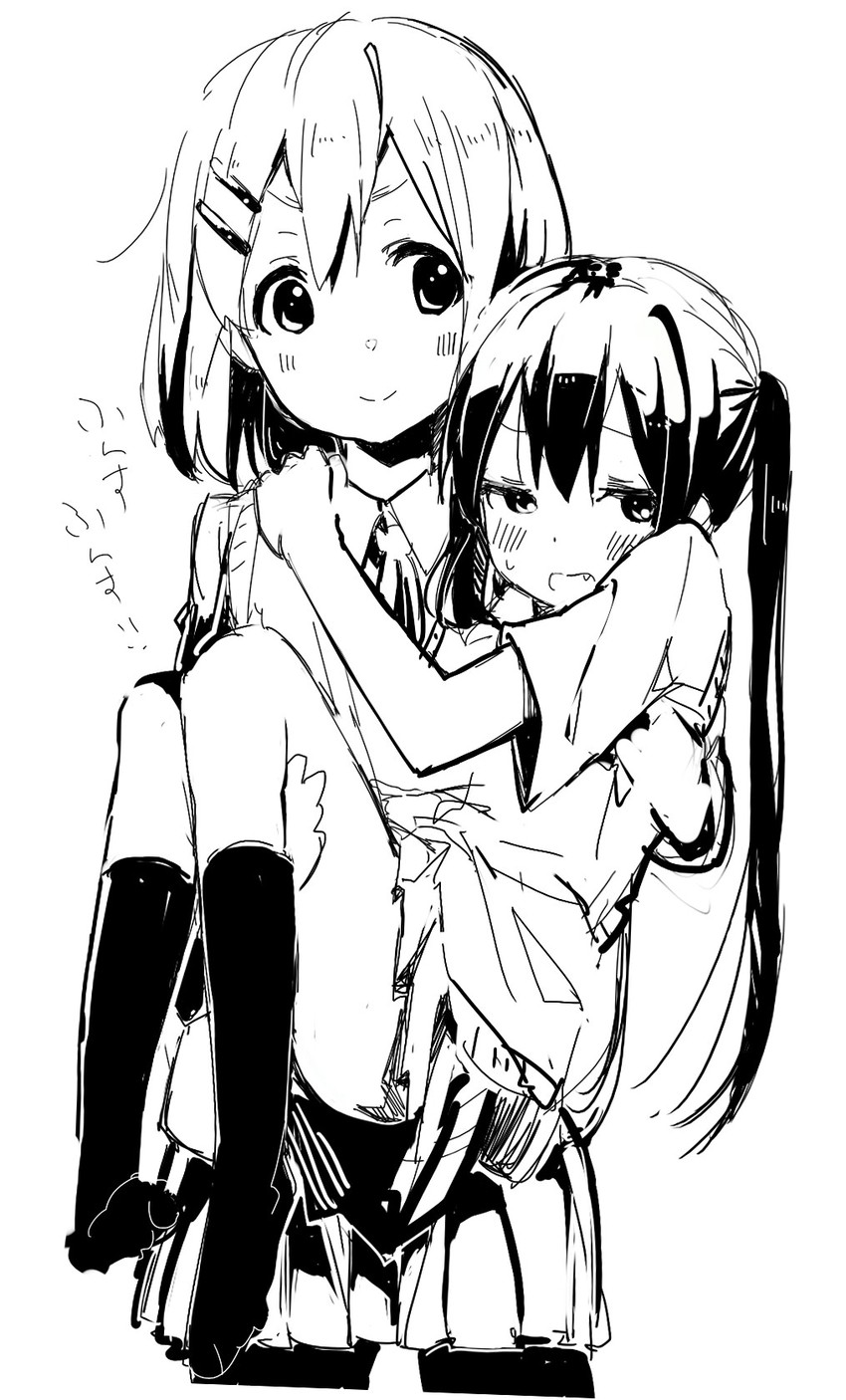 nakano azusa and hirasawa yui (k-on!) drawn by kirisawa_saki