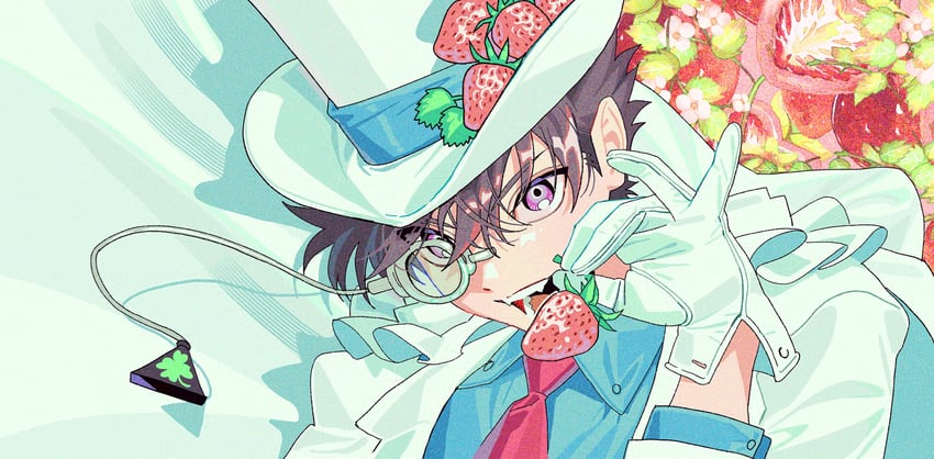 kaitou kid (meitantei conan and 1 more) drawn by pd_honey