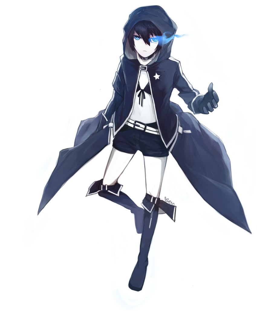 black rock shooter (black rock shooter) drawn by xiaoben_(bentown)