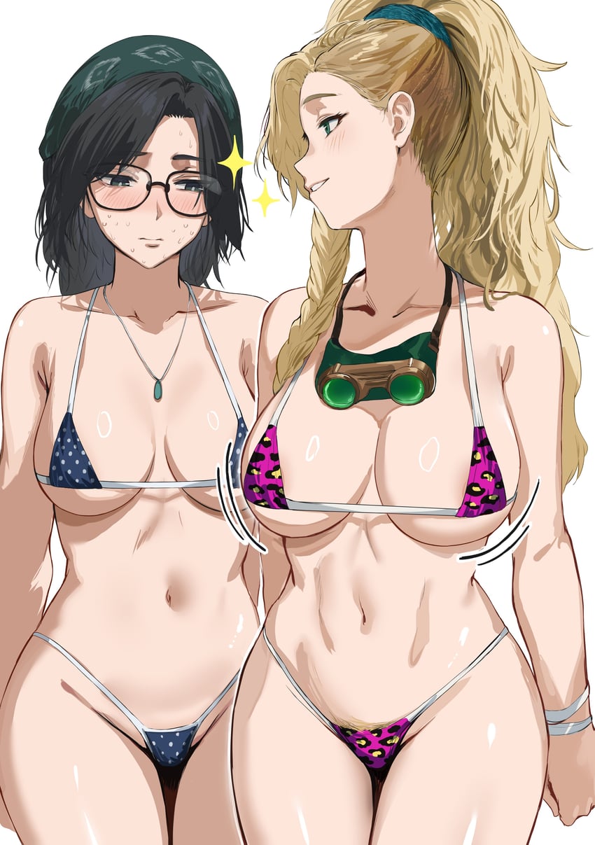 gemma and alma (monster hunter and 1 more) drawn by hews