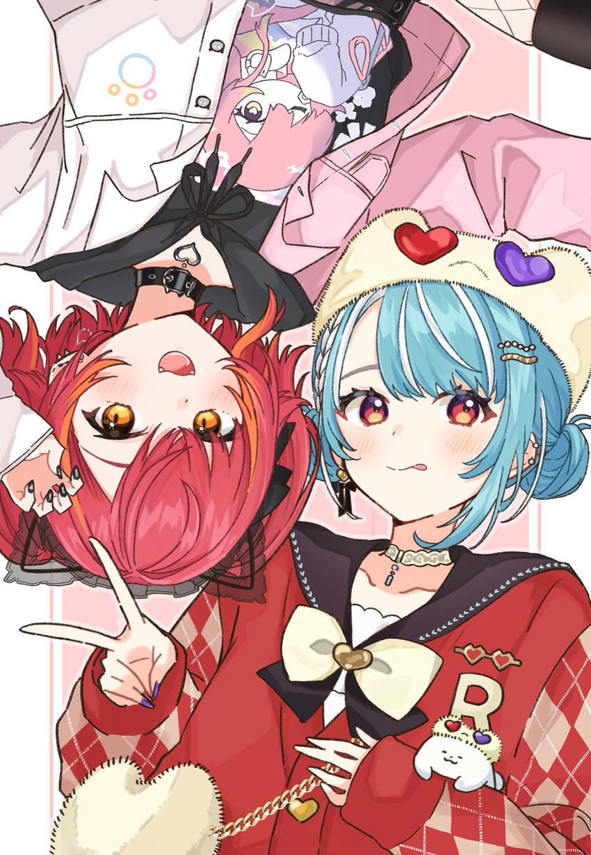 nekota tsuna and shiranami ramune (vspo!) drawn by unimaru_go