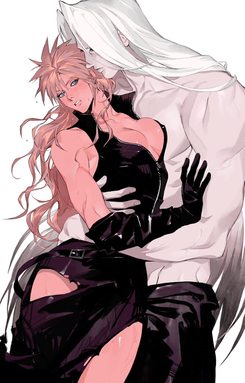cloud strife and sephiroth (final fantasy and 2 more) drawn by alina99liang