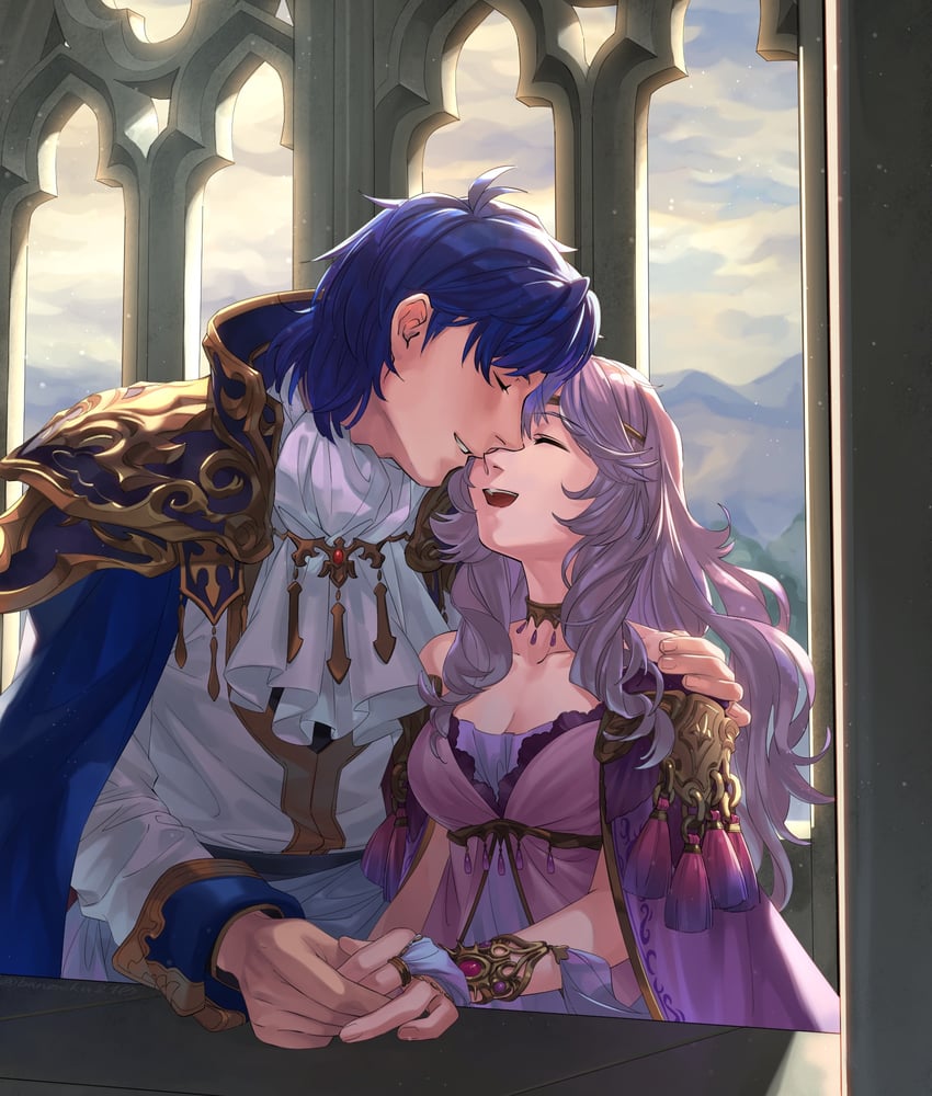 deirdre and sigurd (fire emblem and 2 more) drawn by asagi_(banzoku210)