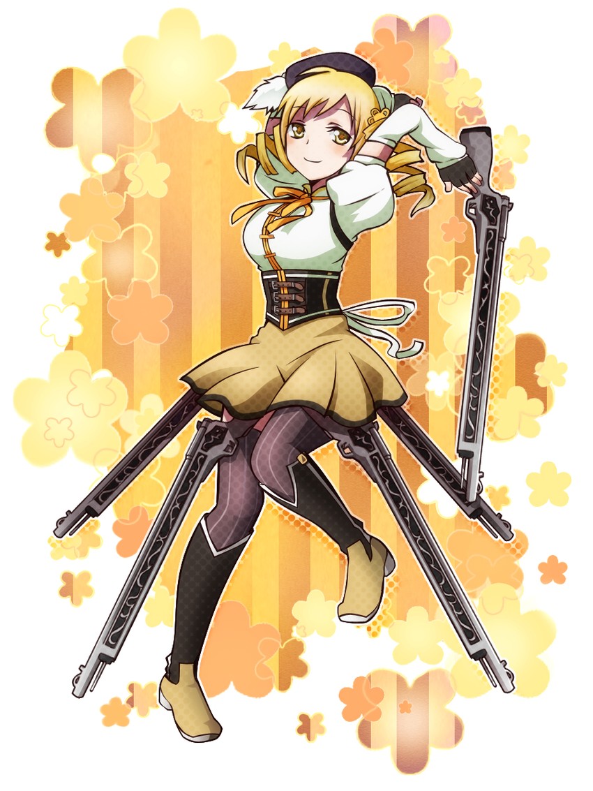 tomoe mami (mahou shoujo madoka magica) drawn by uzuki_tsukushi