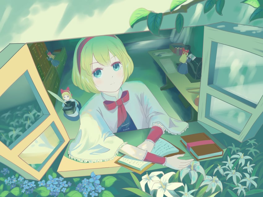 alice margatroid (touhou) drawn by fang_wenshan