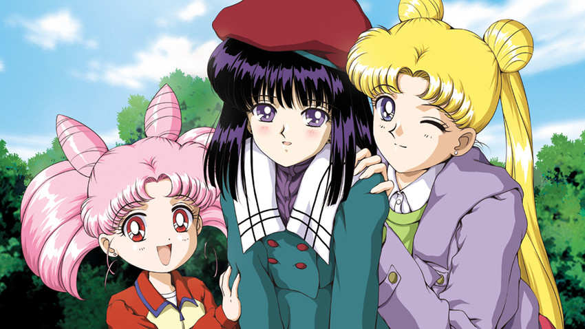 tsukino usagi, chibi usa, and tomoe hotaru (bishoujo senshi sailor moon and 1 more) drawn by hino_ryutaro