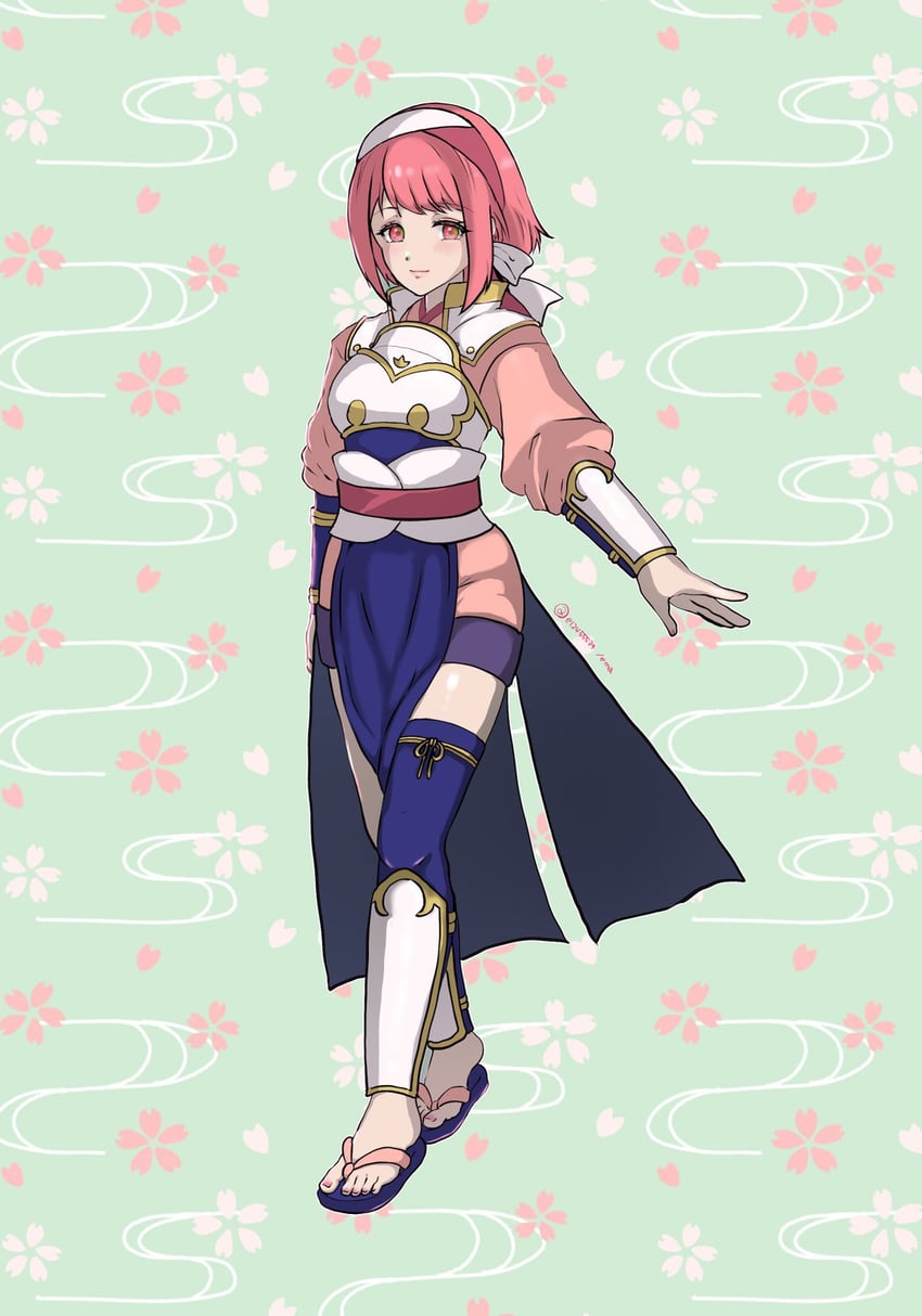 sakura and hana (fire emblem and 1 more) drawn by e_m_a