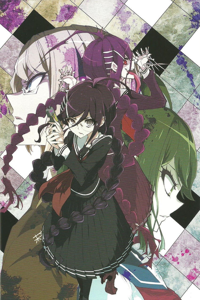 fukawa toko, naegi komaru, togami byakuya, and genocider shou (danganronpa and 2 more)