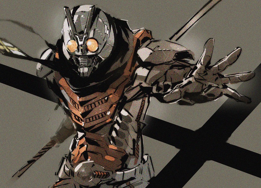 kamen rider x (kamen rider and 1 more) drawn by shimoguchi_tomohiro