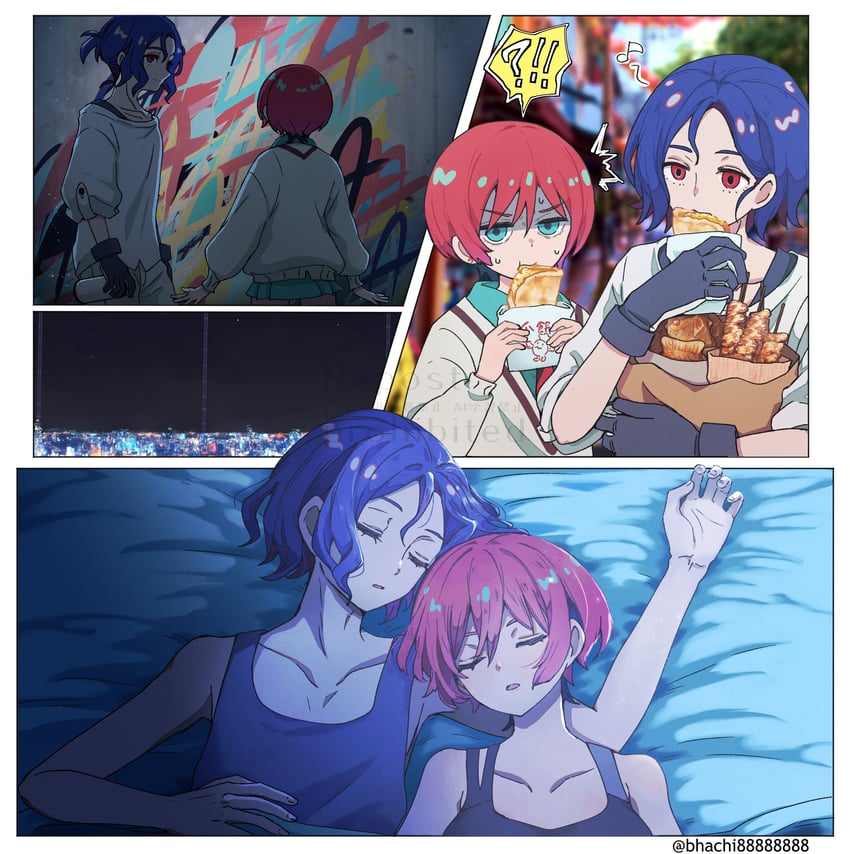 amate yuzuriha and shuji ito (gundam and 1 more) drawn by bhachi88888888