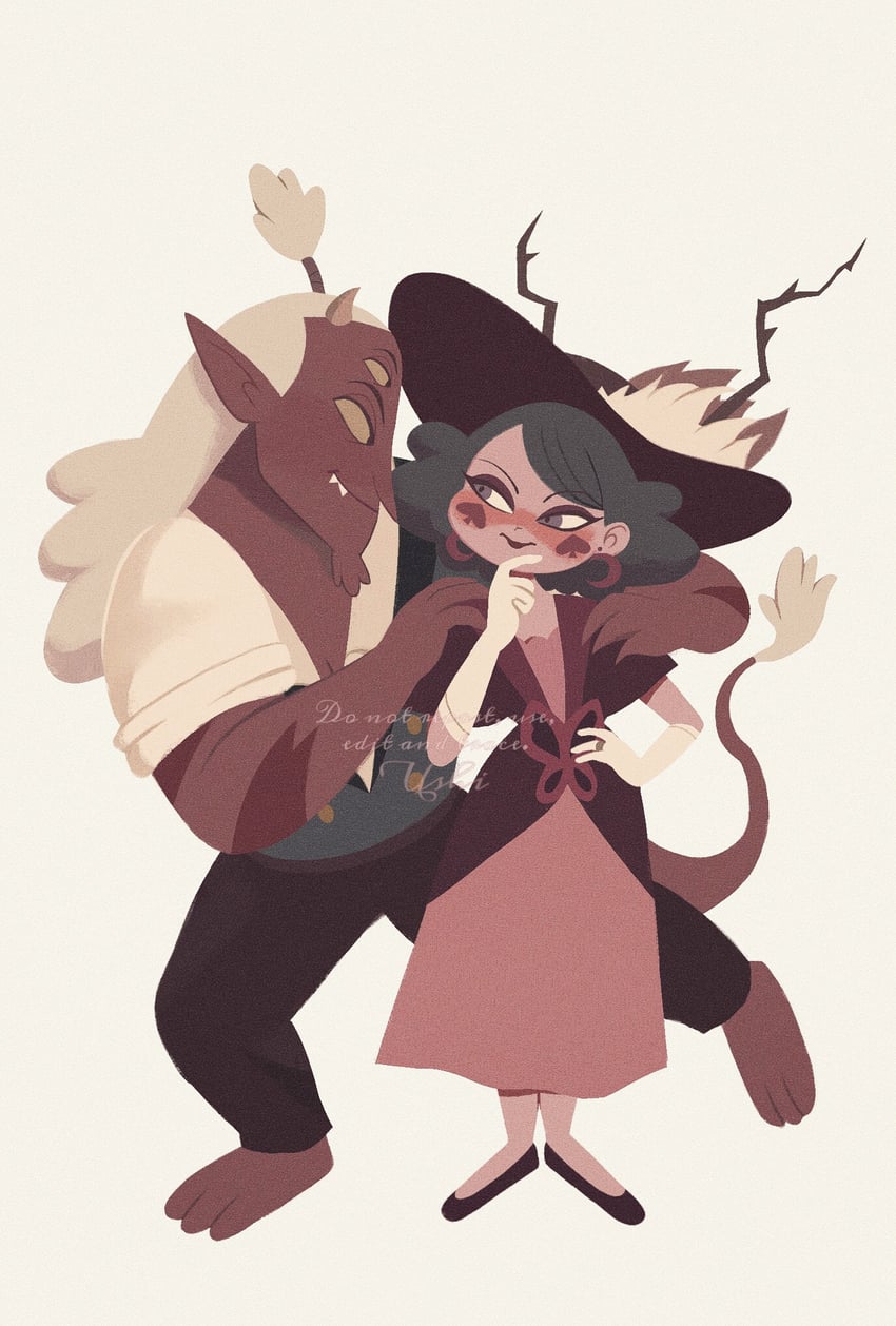 eclipsa butterfly and globgor (star vs the forces of evil) drawn by ushi_(ushi418)