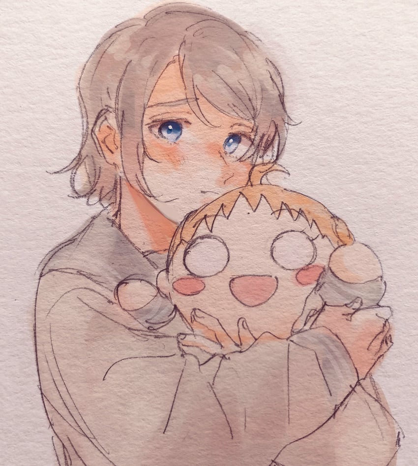watanabe you and takami chika (love live! and 1 more) drawn by urata_(kogasitata)