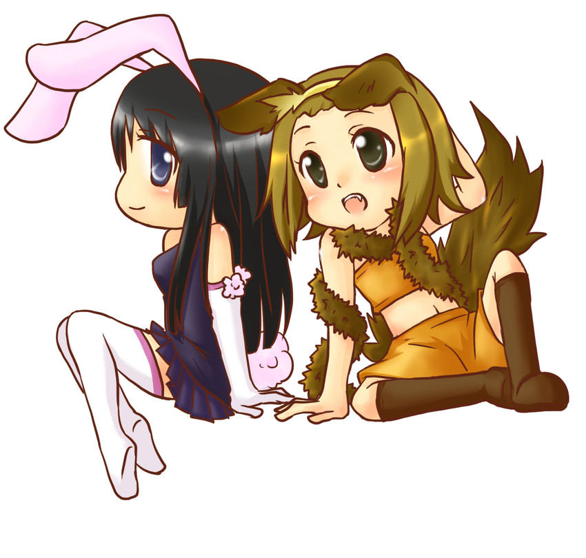 akiyama mio and tainaka ritsu (k-on!) drawn by suika_(kirinko0801)