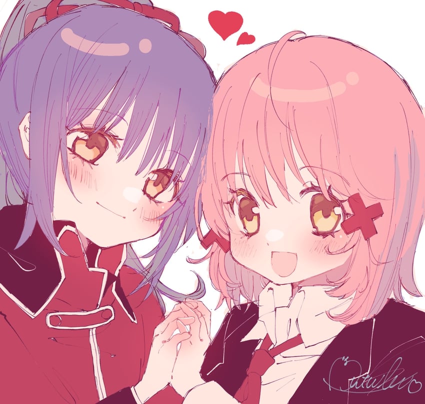 hinamori amu and fujisaki nadeshiko (shugo chara!) drawn by mutsuki_(fujisakike)