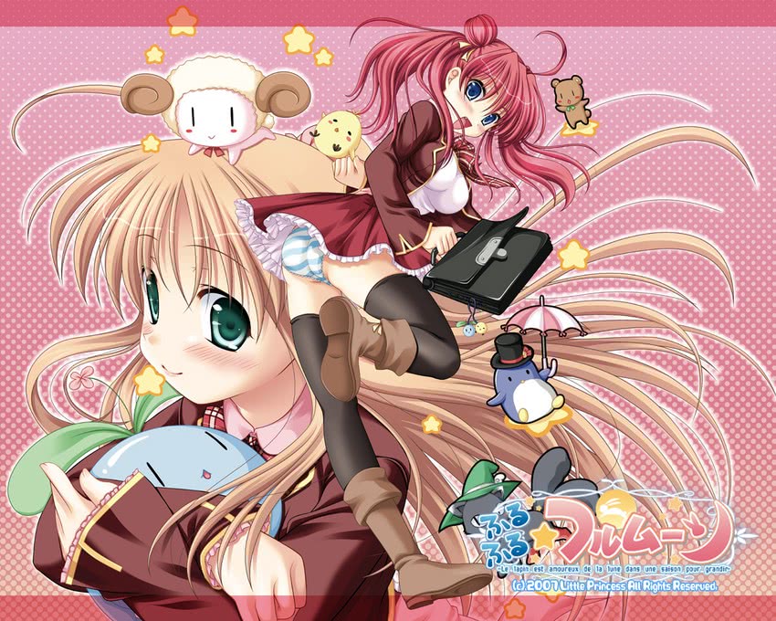 sakuragi mika and amamiya minori (furufuru fullmoon) drawn by ninoko