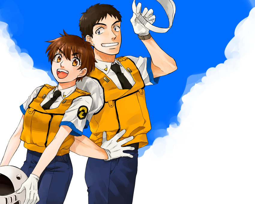 izumi noa and shinohara asuma (kidou keisatsu patlabor) drawn by aotama