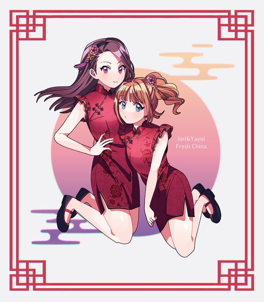 minase iori and takatsuki yayoi (idolmaster and 2 more) drawn by komugi_(cmg_ak)