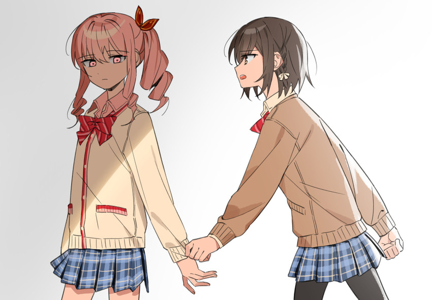 shinonome ena and akiyama mizuki (project sekai) drawn by namgic