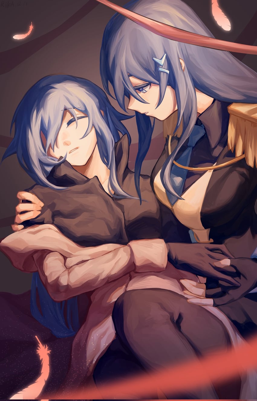 fu hua and cheng lixue (honkai and 1 more) drawn by gskrika