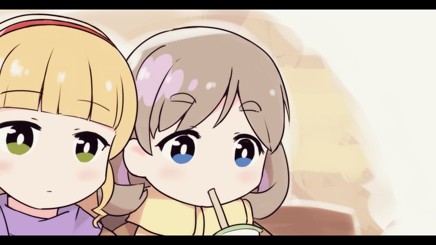 heanna sumire and tang keke (love live! and 1 more) drawn by langbazi