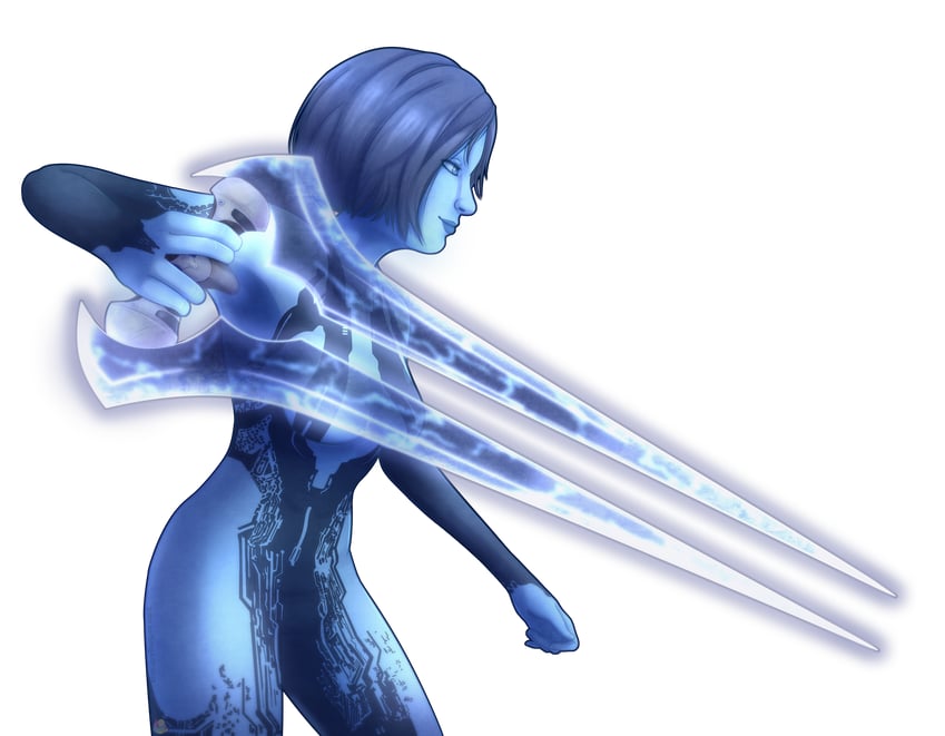 cortana (halo and 1 more) drawn by slayersstronghold